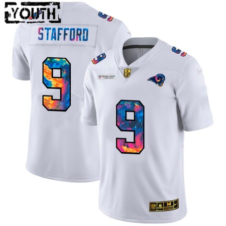 Lasten Los Angeles Rams NFL Pelipaita Matthew Stafford 9 Nike 2020 Monivärinen Valkoinen